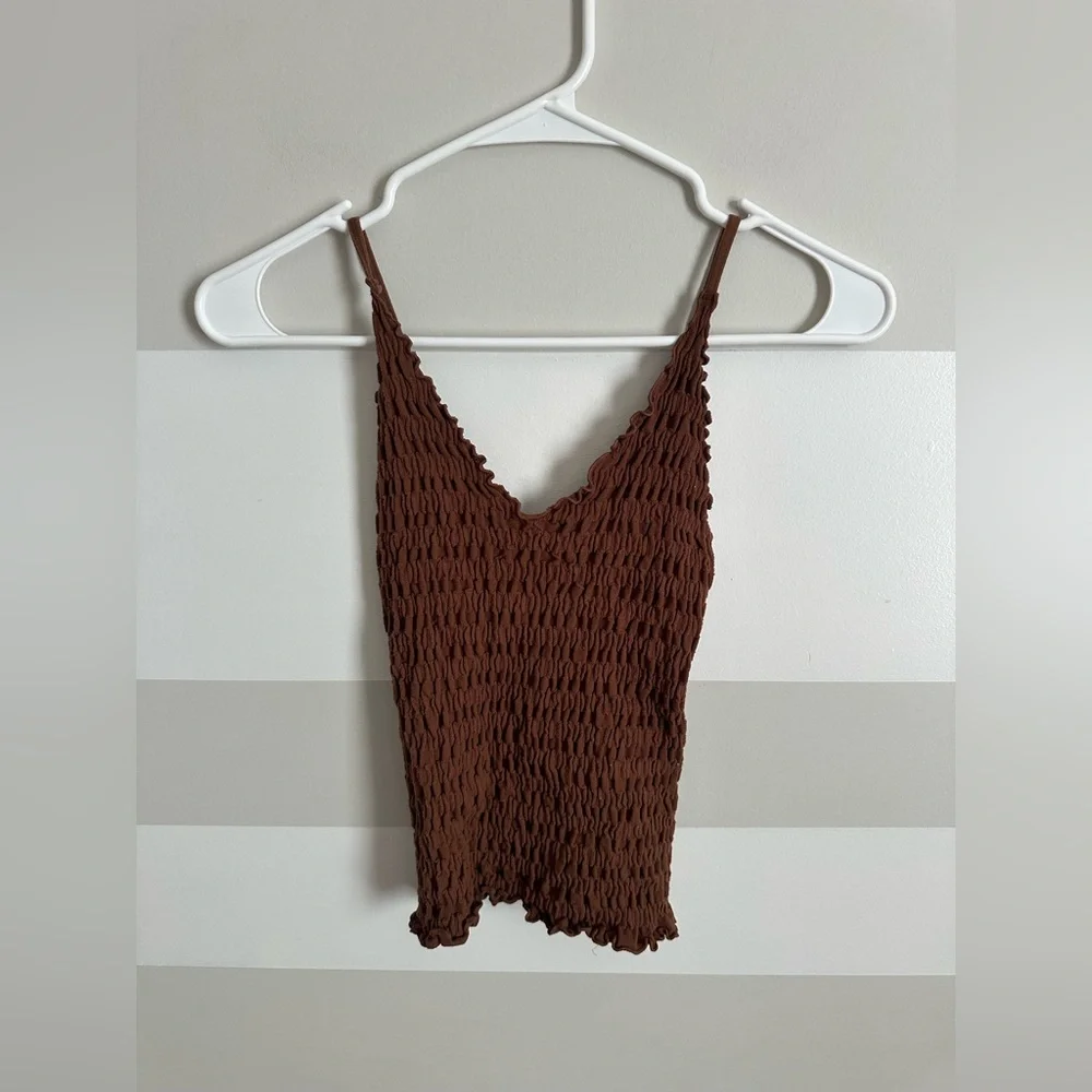 Free People Pucker Up Seamless Cami Size M/L - Picture 4 of 5